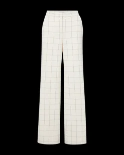 Tonelli Plaid Pant in Ecru/Deep Ochre