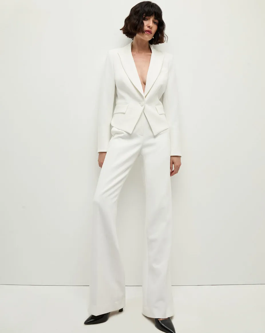 Tonelli Tuxedo Stripe Pant in White