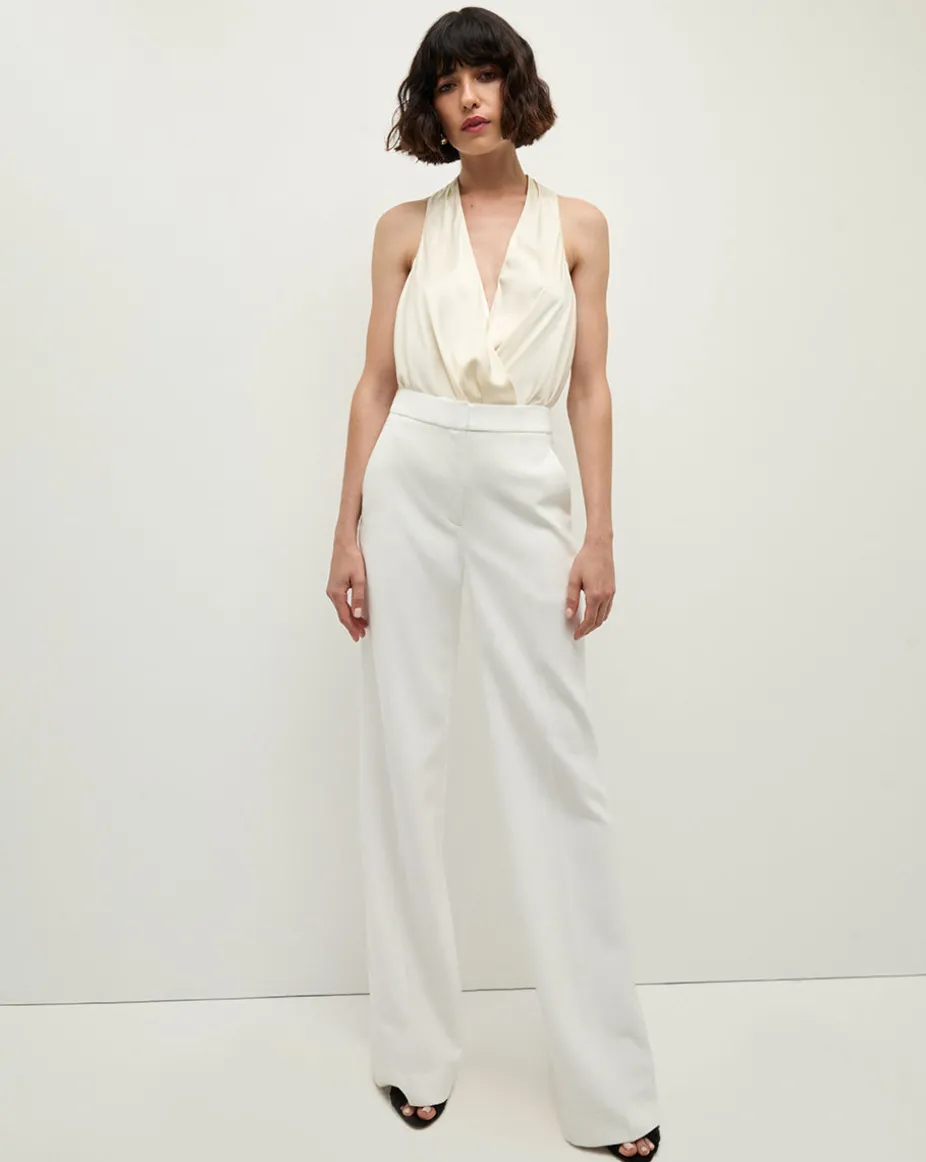 Tonelli Tuxedo Stripe Pant in White