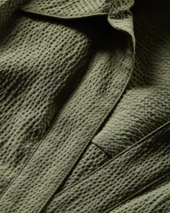 Trisha Cotton Shirtdress in Stone Army