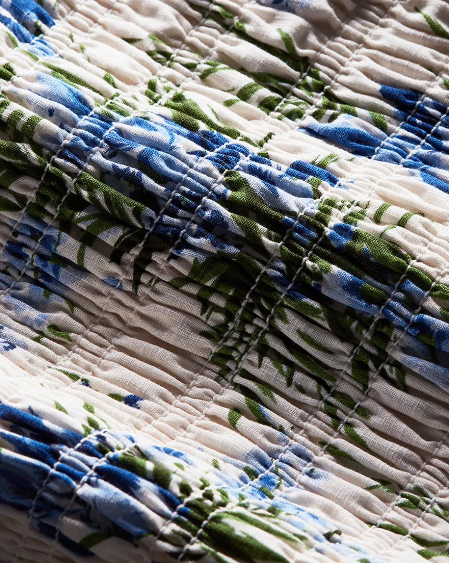 Verena Cotton Dress in Off-White Multi