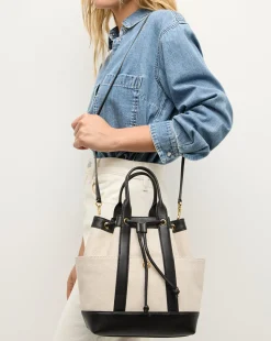 Veronica Beard Goody Bag in Natural/Black