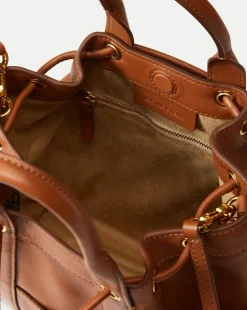 Veronica Beard Goody Bag in Tan Leather