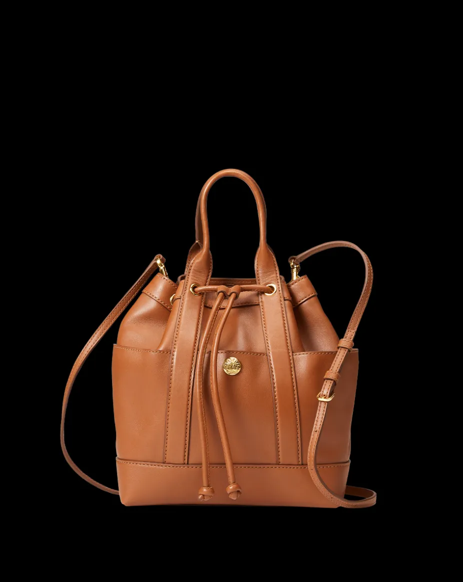 Veronica Beard Goody Bag in Tan Leather