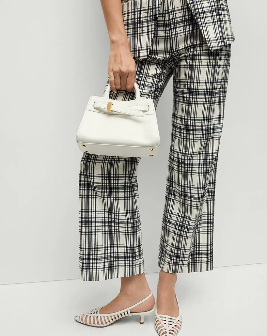 Veronica Beard Mini Dash Bag in Off-White