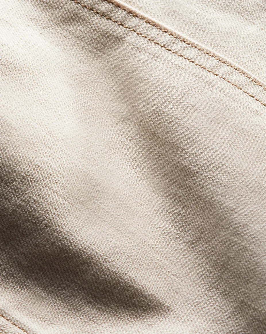 Victoria Denim Skirt in Ecru