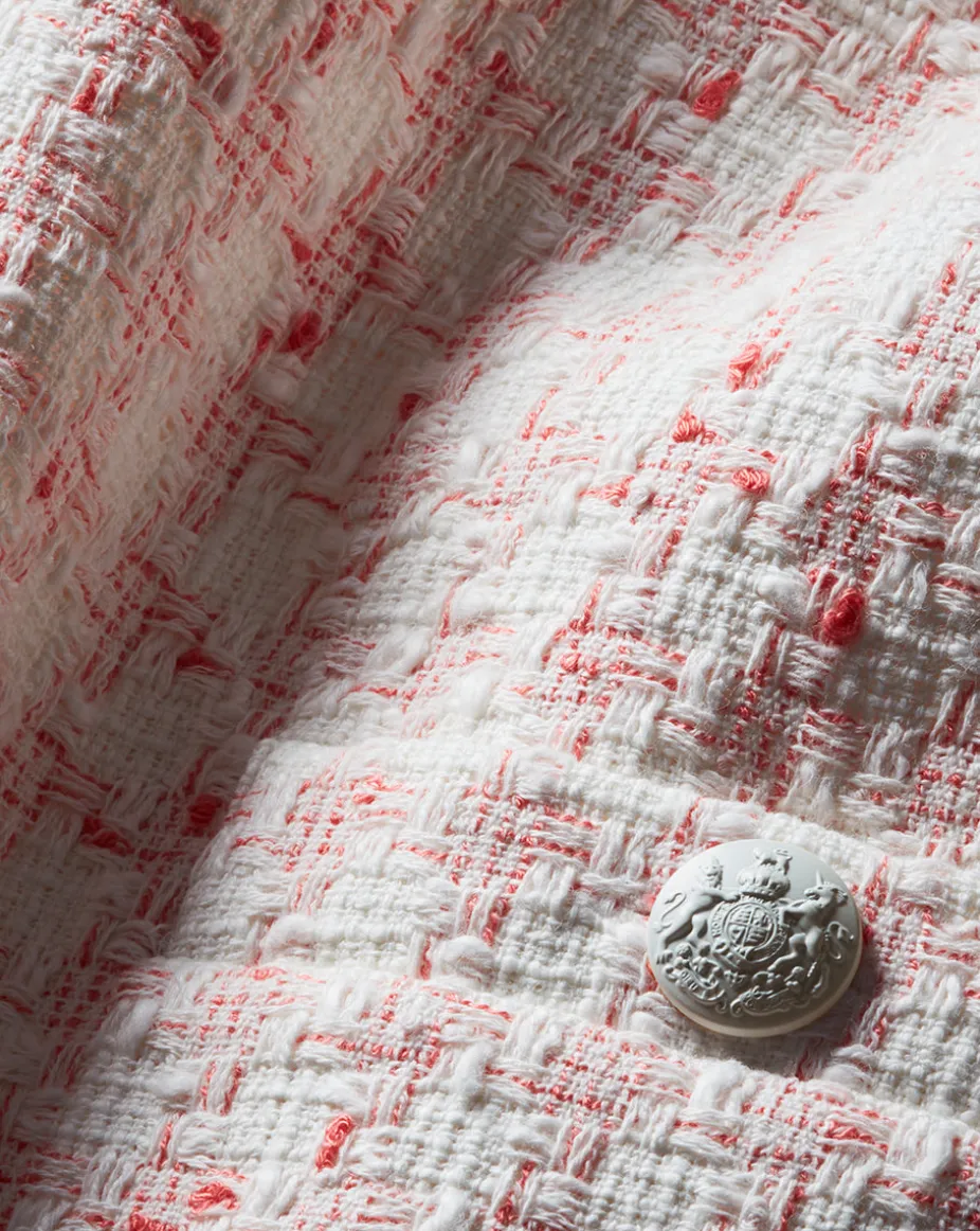 Xochi Pink Tweed Mini Dress